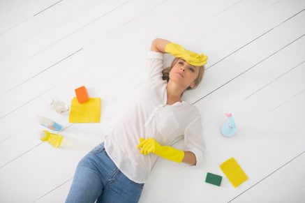 How to clean baseboards without kneeling or bending over.