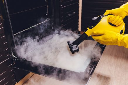 How to use a steam cleaner.